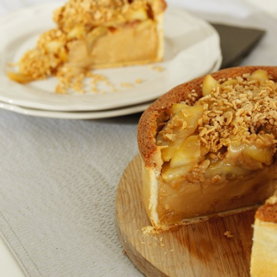 Decadent Caramelized Apple & Maple Sugar Pie