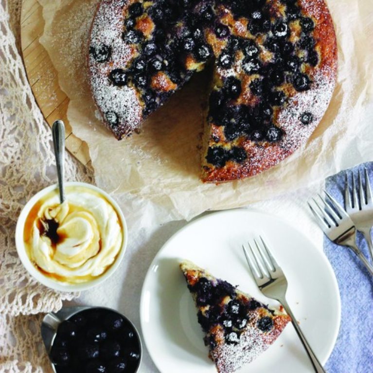 Maple Blueberry Brunch Cake