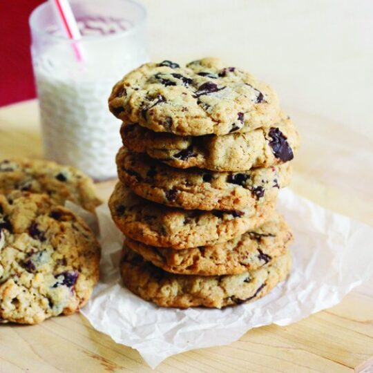 Maple Cranberry & Dark Chocolate Oatmeal Cookies