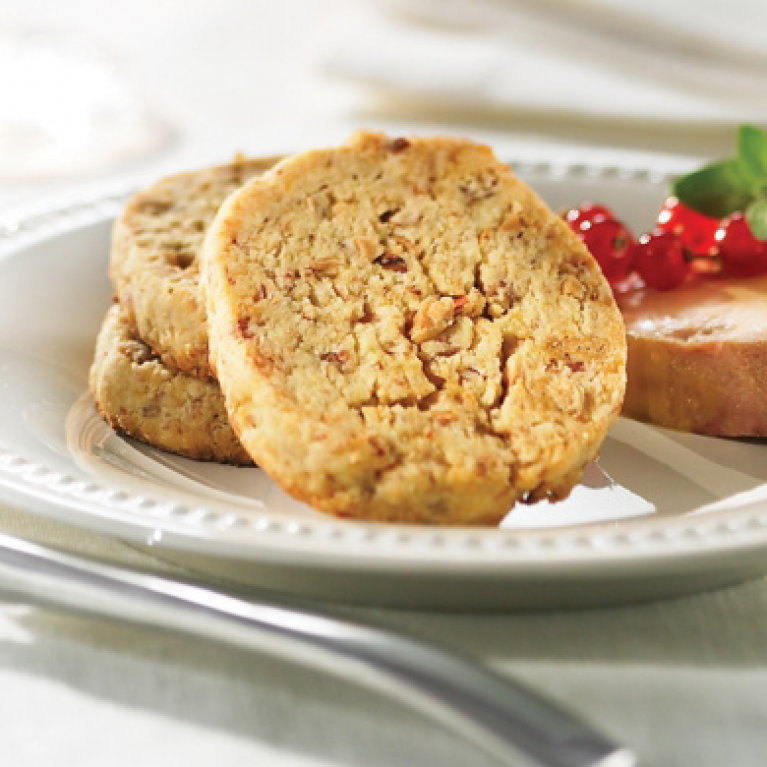 Savoury Prosciutto Maple Shortbread