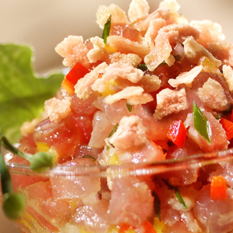 Maple Flakes Red Tuna Tartare